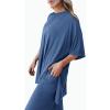imagePRETTYGARDEN Two Piece Sets For Women Summer Fashion Lounge Matching Set 2025 Travel Vacation Airport Outfits ClothingBlue