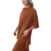 imagePRETTYGARDEN Two Piece Sets For Women Summer Fashion Lounge Matching Set 2025 Travel Vacation Airport Outfits ClothingBrown