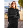 imagePRETTYGARDEN Two Piece Sets for Women 2025 Pullover Sweater High Waisted Sweatpants Tracksuit Lounge Set Fall Winter OutfitsBlack