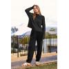 imagePRETTYGARDEN Two Piece Sets for Women 2025 Pullover Sweater High Waisted Sweatpants Tracksuit Lounge Set Fall Winter OutfitsBlack