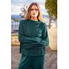 imagePRETTYGARDEN Two Piece Sets for Women 2025 Pullover Sweater High Waisted Sweatpants Tracksuit Lounge Set Fall Winter OutfitsBlue Green