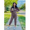imagePRETTYGARDEN Women Fall 2 Piece Lounge Outfit Long Sleeve Tops High Waisted Jogger Pants Set Spring Travel Clothes TracksuitGrey