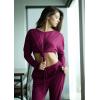 imagePRETTYGARDEN Women Fall 2 Piece Lounge Outfit Long Sleeve Tops High Waisted Jogger Pants Set Spring Travel Clothes TracksuitPurple