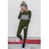 imagePRETTYGARDEN Womens 2 Piece Sets 2025 Long Sleeve Tops High Waisted Sweatpants Lounge Set Fall Fashion Travel OutfitsArmy Green