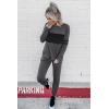 imagePRETTYGARDEN Womens 2 Piece Sets 2025 Long Sleeve Tops High Waisted Sweatpants Lounge Set Fall Fashion Travel OutfitsDark Grey