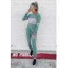 imagePRETTYGARDEN Womens 2 Piece Sets 2025 Long Sleeve Tops High Waisted Sweatpants Lounge Set Fall Fashion Travel OutfitsFruit Green