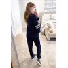 imagePRETTYGARDEN Womens 2 Piece Sets 2025 Long Sleeve Tops High Waisted Sweatpants Lounge Set Fall Fashion Travel OutfitsNavy