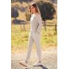 imagePRETTYGARDEN Womens Fall 2 Piece Lounge Set Long Sleeve Tops Ribbed Pants Spring Matching Sweatsuit Travel Outfits ClothesApricot