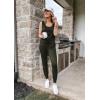 imagePRETTYGARDEN Womens Two Piece Outfit Sets Summer Casual Sleeveless Crewneck Tops Matching Travel Tracksuit Lounge WearArmy Green