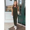imagePRETTYGARDEN Womens Two Piece Outfit Sets Summer Casual Sleeveless Crewneck Tops Matching Travel Tracksuit Lounge WearArmy Green