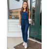 imagePRETTYGARDEN Womens Two Piece Outfit Sets Summer Casual Sleeveless Crewneck Tops Matching Travel Tracksuit Lounge WearDark Blue
