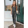 imagePRETTYGARDEN Womens Two Piece Outfit Sets Summer Casual Sleeveless Crewneck Tops Matching Travel Tracksuit Lounge WearDark Grey