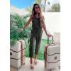imagePRETTYGARDEN Womens Two Piece Outfit Sets Summer Casual Sleeveless Crewneck Tops Matching Travel Tracksuit Lounge WearDark Grey