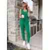 imagePRETTYGARDEN Womens Two Piece Outfit Sets Summer Casual Sleeveless Crewneck Tops Matching Travel Tracksuit Lounge WearGreen