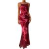 Wine Red and Red Floral