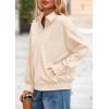 imagePRETTYGARDEN Faux Suede Bomber Jacket Women Fall Fashion 2025 Casual Zip Up Oversized Trendy Winter Clothing Outerwear CoatsBeige