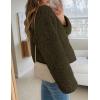 imagePRETTYGARDEN Womens 2025 Winter Faux Fur Coats Fuzzy Fleece Cropped Jackets Buttons Warm Casual Trendy Fall Fashion ClothesArmy Green
