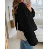 imagePRETTYGARDEN Womens 2025 Winter Faux Fur Coats Fuzzy Fleece Cropped Jackets Buttons Warm Casual Trendy Fall Fashion ClothesBlack