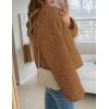 imagePRETTYGARDEN Womens 2025 Winter Faux Fur Coats Fuzzy Fleece Cropped Jackets Buttons Warm Casual Trendy Fall Fashion ClothesCaramel