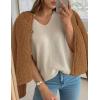 imagePRETTYGARDEN Womens 2025 Winter Faux Fur Coats Fuzzy Fleece Cropped Jackets Buttons Warm Casual Trendy Fall Fashion ClothesCaramel
