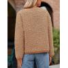 imagePRETTYGARDEN Womens Faux Fur Coat 2025 Fall Fuzzy Fleece Button up Shearling Cropped Jackets Winter Trendy OuterwearCamel
