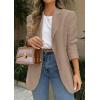 imagePRETTYGARDEN 2025 Blazers for Women Business Casual Long Sleeve Lapel Open Front Suit Jacket Work Blazer with PocketsCamel