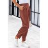 imagePRETTYGARDEN Womens Dress Pants Business Casual 2025 Trendy High Waisted Ankle Length Dressy Trousers Slacks Work ClothesRust Red