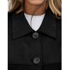 imagePRETTYGARDEN Womens Faux Suede Cropped Jacket Casual Lightweight Fall Fashion 2025 Winter Coats Outerwear Trendy ClothesBlack