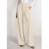 imagePRETTYGARDEN Womens Wide Leg Dress Pants 2025 Business Casual Flowy Work Palazzo Pants High Waisted Slacks TrousersBeige
