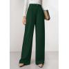 imagePRETTYGARDEN Womens Wide Leg Dress Pants 2025 Business Casual Flowy Work Palazzo Pants High Waisted Slacks TrousersDark Green