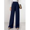 imagePRETTYGARDEN Womens Wide Leg Dress Pants 2025 Business Casual Flowy Work Palazzo Pants High Waisted Slacks TrousersNavy