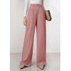 imagePRETTYGARDEN Womens Wide Leg Dress Pants 2025 Business Casual Flowy Work Palazzo Pants High Waisted Slacks TrousersPink