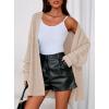 imagePRETTYGARDEN Womens Oversized Cable Knit Cardigan 2025 Fall Fashion Long Sleeve Open Front Chunky Sweaters Winter CoatsApricot