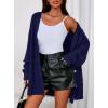 imagePRETTYGARDEN Womens Oversized Cable Knit Cardigan 2025 Fall Fashion Long Sleeve Open Front Chunky Sweaters Winter CoatsNavy Blue