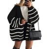 Striped Black White