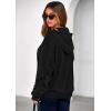imagePRETTYGARDEN Hoodies for Women Oversized Pullover Sweatshirts 2025 Ruched Long Sleeve Casual Tops Fall Fashion Y2K ClothesBlack