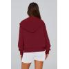 imagePRETTYGARDEN Hoodies for Women Sweatshirt Zip Up Hoodie Fall Fashion 2025 Trendy Long Sleeve Jackets Winter Clothing OutfitsWine Red