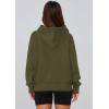 imagePRETTYGARDEN Womens 2025 Fall Hooded Sweatshirts Long Sleeve Half Zip Cropped Hoodies Pullover Winter Fashion ClothesStyle 2army Green