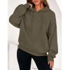 imagePRETTYGARDEN Womens 2025 Oversized Hoodies Sweatshirt Fleece Long Sleeve Going Out Tops Trendy Casual Fall Fashion OutfitsArmy Green