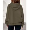 imagePRETTYGARDEN Womens 2025 Oversized Hoodies Sweatshirt Fleece Long Sleeve Going Out Tops Trendy Casual Fall Fashion OutfitsArmy Green