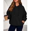 imagePRETTYGARDEN Womens 2025 Oversized Hoodies Sweatshirt Fleece Long Sleeve Going Out Tops Trendy Casual Fall Fashion OutfitsBlack