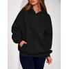 imagePRETTYGARDEN Womens 2025 Oversized Hoodies Sweatshirt Fleece Long Sleeve Going Out Tops Trendy Casual Fall Fashion OutfitsBlack