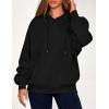 imagePRETTYGARDEN Womens 2025 Oversized Hoodies Sweatshirt Fleece Long Sleeve Going Out Tops Trendy Casual Fall Fashion OutfitsBlack
