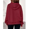 imagePRETTYGARDEN Womens 2025 Oversized Hoodies Sweatshirt Fleece Long Sleeve Going Out Tops Trendy Casual Fall Fashion OutfitsBurgundy
