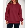 imagePRETTYGARDEN Womens 2025 Oversized Hoodies Sweatshirt Fleece Long Sleeve Going Out Tops Trendy Casual Fall Fashion OutfitsBurgundy