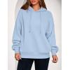 imagePRETTYGARDEN Womens 2025 Oversized Hoodies Sweatshirt Fleece Long Sleeve Going Out Tops Trendy Casual Fall Fashion OutfitsLight Blue