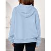 imagePRETTYGARDEN Womens 2025 Oversized Hoodies Sweatshirt Fleece Long Sleeve Going Out Tops Trendy Casual Fall Fashion OutfitsLight Blue