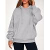 imagePRETTYGARDEN Womens 2025 Oversized Hoodies Sweatshirt Fleece Long Sleeve Going Out Tops Trendy Casual Fall Fashion OutfitsLight Grey