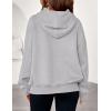 imagePRETTYGARDEN Womens 2025 Oversized Hoodies Sweatshirt Fleece Long Sleeve Going Out Tops Trendy Casual Fall Fashion OutfitsLight Grey