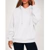 imagePRETTYGARDEN Womens 2025 Oversized Hoodies Sweatshirt Fleece Long Sleeve Going Out Tops Trendy Casual Fall Fashion OutfitsWhite